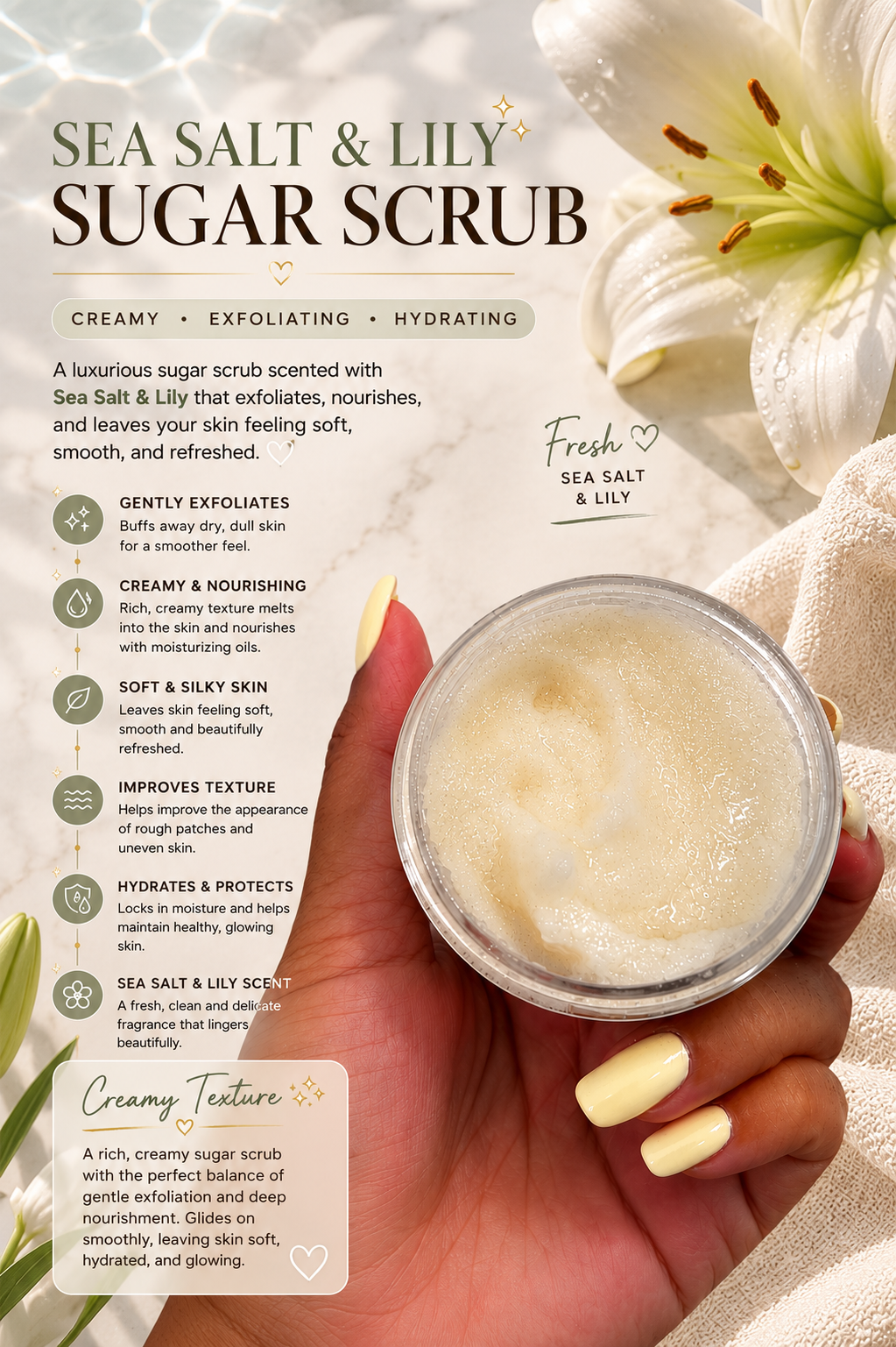 Sea Salt & Lily Body Scrub